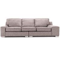 Opera Fabric 4 Seater Sofa Fudge