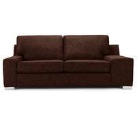 Opera Fabric 3 Seater Sofa Chocolate