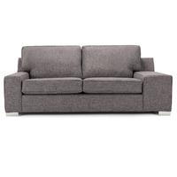 opera fabric 3 seater sofa grey