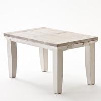 opal extentable dining table in white pine