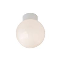 Opal Glass Globe IP44 Bathroom Ceiling Light Fitting