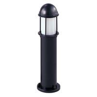 opal 60w es gls small bollard black ip44 33147