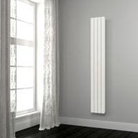 Opague Vertical Radiator White (H)2000 mm (W)485 mm