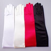 opera length fingertips glove satin elastic satin bridal gloves party  ...