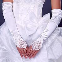 Opera Length Fingerless Glove Elastic Satin Bridal Gloves Party/ Evening Gloves Spring Summer Fall