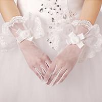 Opera Length Fingerless Glove Lace / Polyester / Tulle Bridal Gloves / Party/ Evening Gloves