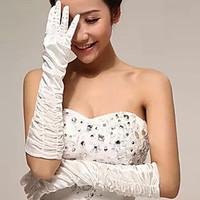 Opera Length Fingertips Glove Polyester Bridal Gloves / Party/ Evening Gloves