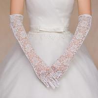 Opera Length Fingertips Glove Lace Bridal Gloves / Party/ Evening Gloves