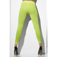 opaque one size footless tights neon green