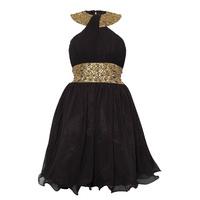 Opulence Mosaic Embellished Babydoll Dress