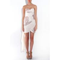 Opulence Side Train Sequin Dress