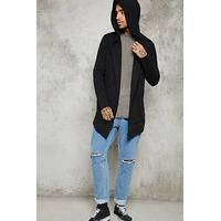 Open-Front Hooded Cardigan