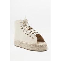 Open Toe Lace-Up Espadrille Booties, IVORY