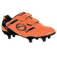 Optimum Tribal Junior Velcro Rugby Boots - Orange/Black