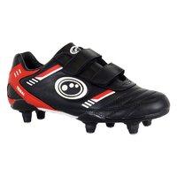 Optimum Tribal Junior Velcro Rugby Boots - Black/Red