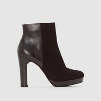 opel heeled leather ankle boots