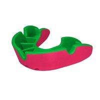 opro self fit gen 3 silver junior mouthguard pinkflgreen