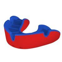 Opro Self Fit Gen 3 Silver Mouthguard - Red/Blue