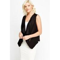 Open Front Sleeveless Blazer