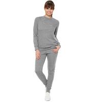 oprah zip jogging suit light grey