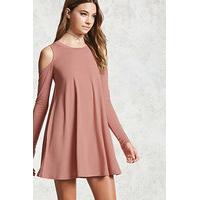 Open-Shoulder Swing Dress