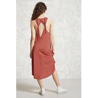 Open Twist-Back Knit Dress