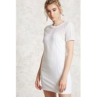 Open-Knit T-Shirt Dress