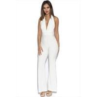 Open Back Halterneck Jumpsuit