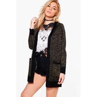 open front cardigan black