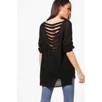 Open Back Jumper - black