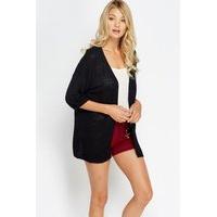 Open Front Knit Cardigan