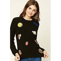 Open-Knit Patch Jumper