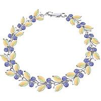 Opal and Tanzanite Butterfly Bracelet 10.5ctw in 9ct White Gold