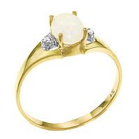 Opal and Diamond Desire Ring 0.45ct in 9ct Gold