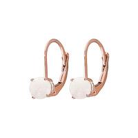 Opal Boston Drop Earrings 0.7ctw in 9ct Rose Gold