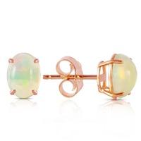 Opal Stud Earrings 0.9ctw in 9ct Rose Gold