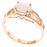 Opal Catalan Filigree Ring 0.45ct in 9ct Rose Gold