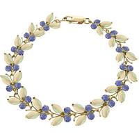 Opal and Tanzanite Butterfly Bracelet 10.5ctw in 9ct Gold