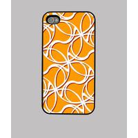 orange pattern iphone 4