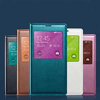 Original Screen Visible PU Leather Smart Auto-Sleep Chipset and Waterproof Pad for Samsung Galaxy S5