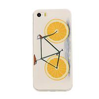 orange bike pattern tpu soft case phone case for iphone 55s