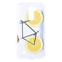 Orange Bike Pattern TPU Soft Case Phone Case for LG Series Model