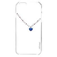 Original X-Fitted Luxury Protective Clear Back Case Plate Bumper Phone Shell Hard Cover with Rhinestones Plating Design for iPhone 6 Plus 6S Plus 5.5i