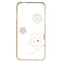 Original X-Fitted Luxury 360° Full Protective Clear Back Case Plate Bumper Phone Shell Hard Cover with Rhinestones Plating Design for iPhone 6 6S 4.7i