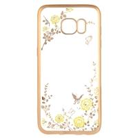 Original KKmoon Luxury Protective Clear TPU Back Case Bling Rhinestone Bumper Frame Flexible Design with Crystal Diamond Plating Phone Shell Cover for