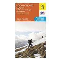Ordnance Survey Explorer OL 38 Loch Lomond South Map, Orange
