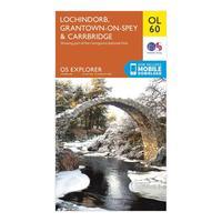 Ordnance Survey OL 60 Explorer Lochindorb, Grantown-on-Spey & Carrbridge Map, Orange