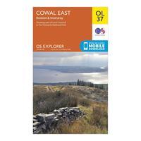 Ordnance Survey Explorer OL 37 Cowal East Dunoon & Inveraray Map, Orange