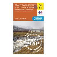 Ordnance Survey Explorer OL 61 Active D Grantown-on-Spey & Hills of Cromdale Map, Orange