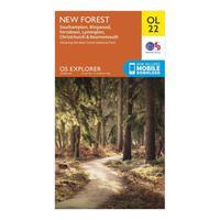 ordnance survey explorer ol 22 new forest map orange